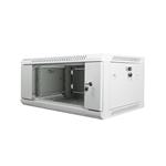 Nástěnný rack 19'' 4U 600X450mm šedý, rozložený