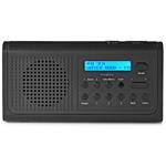 NEDIS přenosné rádio/ DAB+/ FM/ 2.2 "/ napájení z baterie/ síťové napájení/ digitální/ 3.0 W/ budík/ časovač vypnutí/ č