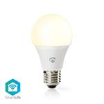 NEDIS Wi-Fi chytrá LED žárovka/ E27/ A60/ 9W/ 230V/ 800lm/ 2700K/ teplá bílá/ bílá