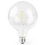 NEDIS Wi-Fi chytrá LED žárovka s vláknem/ E27/ kulatá/ 5W/ 230V/ 500lm/ 2700K/ teplá bílá/ stmívatelná/ čirá