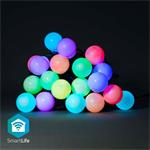 Nedis WIFILP03C20 SmartLife světelný řetěz | Wi-Fi | RGB | 20 LED's | 10 m | Android / IOS