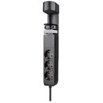 Neomounts DS22-840BL6  VOLT Desk Clamp socket with Quick-charge USB Ports, 3x type-F 230V, 1x USB-A 18W, 2x USB-C 20W