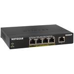 Netgear GS305Pv2 Gigabit Switch 5 portů, 4 porty jsou PoE, PoE budget 63W