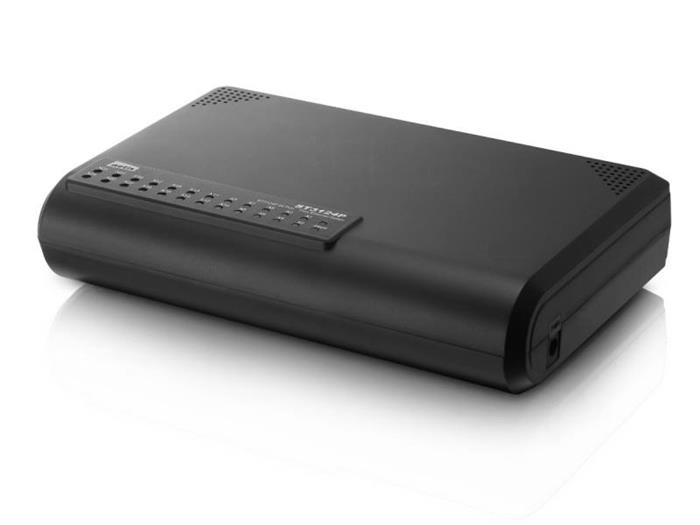 Netis ST-3124P, switch 24x 10/100, plastový, GREEN, montáž na stěnu