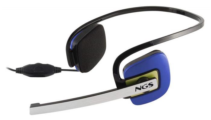 NGS AMPHORASCRIPT, Headset, modrá