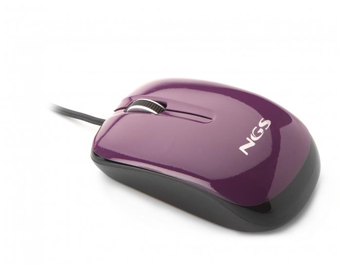 NGS Purple Glamour, optická mini myš, 800dpi, fialová