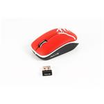 NGS RedSneakerWireless, bezdrátová mini myš, 800dpi, nano USB, červená