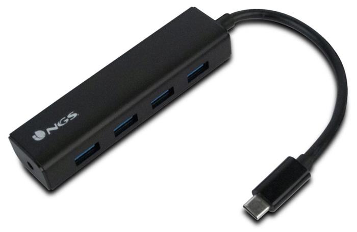 NGS WONDERHUB4, USB-C čtyřportový USB 3.0 hub