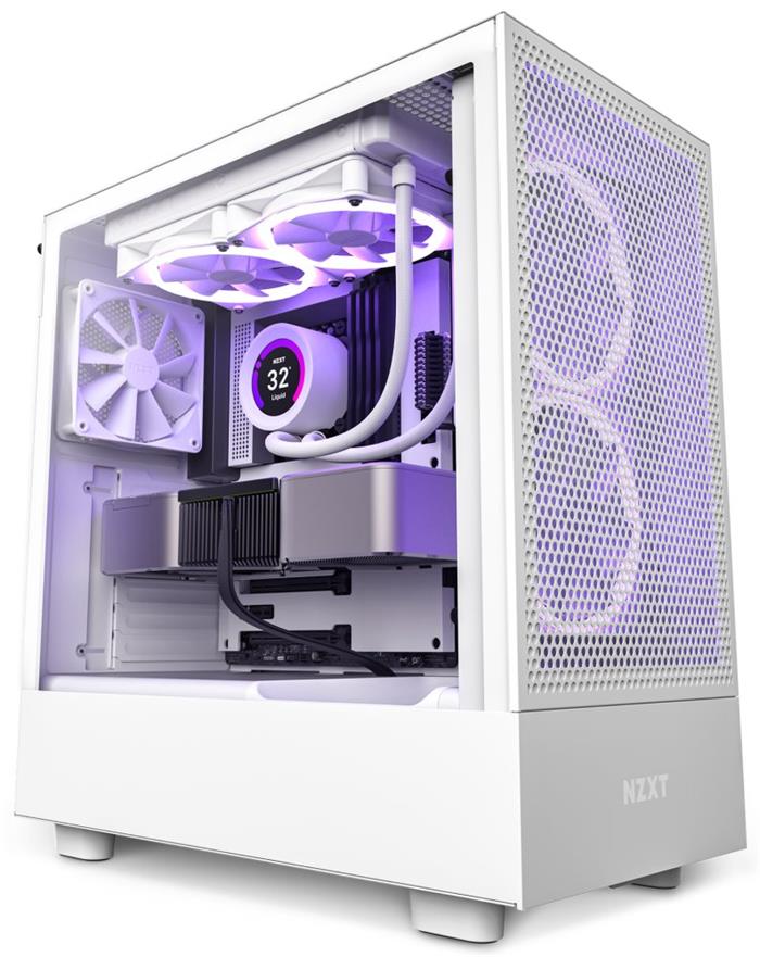 NZXT skříň H5 Flow edition bílá