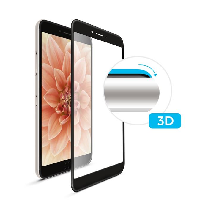 Ochranné tvrzené sklo FIXED 3D Full-Cover pro Apple iPhone 6/7/8, s lepením přes celý displej, černé