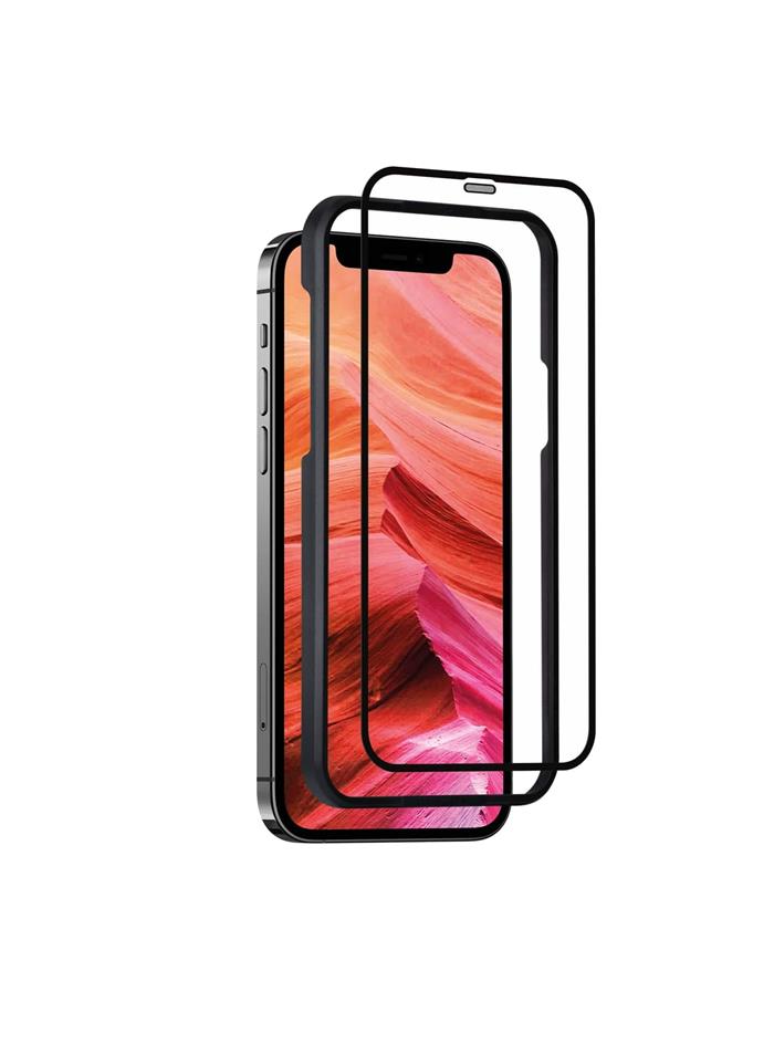 Ochranné tvrzené sklo FIXED 3D Full-Cover s aplikátorem pro Apple iPhone 13/13 Pro, černé