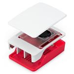 Oficiální Raspberry Pi 5 krabička, malinovo-bílá