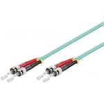 Optický patchkabel ST-ST 50/125 (multi mode), duplex, OM3, LSOH, 7m