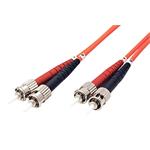 Optický patchkabel ST-ST 62,5/125 (multi mode), duplex, 3mm, 2m