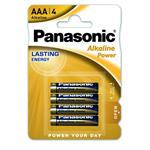 Panasonic Alkaline Power, AAA alkalické baterie, 4ks, blister