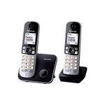 Panasonic KX-TG6812FXB, bezdrátový telefon, 2 sluchátka