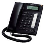 Panasonic KX-TS880FXB - jednolinkový telefon, černý