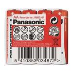 PANASONIC Zinkouhlíkové baterie Red Zinc R6RZ/4P AA 1,5V (shrink 4ks)