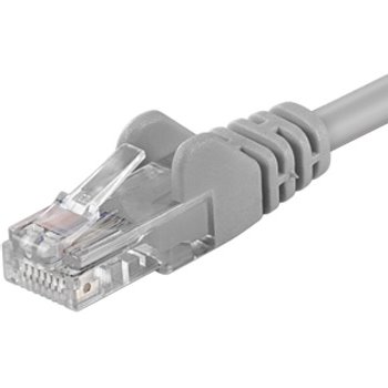Patch kabel UTP RJ45-RJ45 level 5e 0.5m šedá