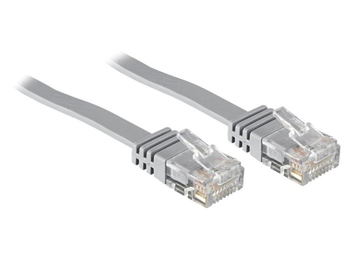 Patch kabel UTP RJ45-RJ45 level 5e plochý, 0.5m