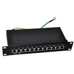 Patch panel 10“ STP Cat.5e 12 portů