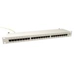 Patchpanel 19'' kat. 6 STP, 24p, šedý