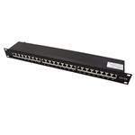 Patchpanel 19'' kat. 6a STP, 24 portů, černý