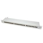 Patchpanel 19'' kat. 6a STP, 24 portů, šedý