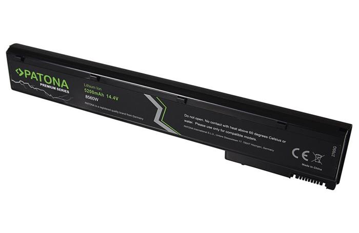 PATONA baterie pro ntb HP Elitebook 8560w 5200mAh Li-Ion 14,4V VH08