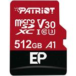 Patriot 512GB microSDXC karta, UHS-1 U3 A1, 100R/80W + adaptér