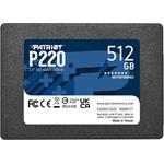 Patriot P220 512GB, 2.5" SSD, SATA III, 550R/500W