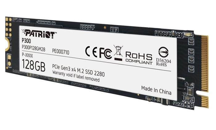 Patriot P300 128GB SSD M.2 2280 (PCIe 3.0 x4), 1600R/600W