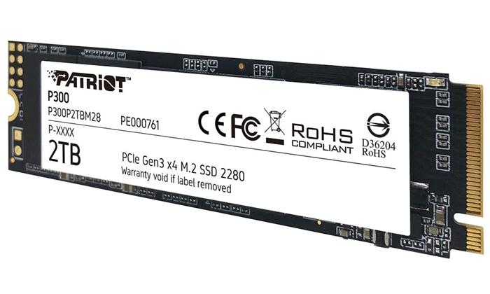 Patriot P300 2TB SSD M.2 2280 (PCIe 3.0 x4), 2100R/1650W