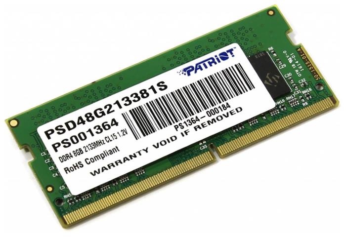 Patriot Signature 8GB DDR4 2133MHz CL15, SR, SO-DIMM