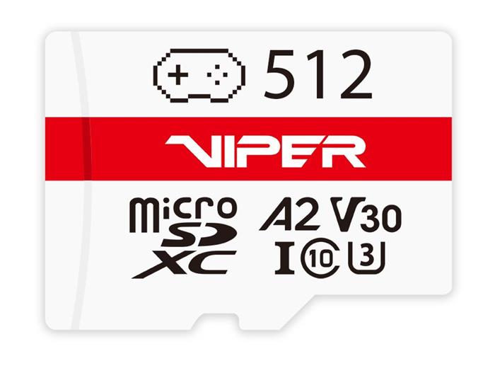 Patriot Viper 512GB microSDXC karta, UHS-I U3 A2 V30