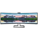 Philips 499P9H, 49" VA prohnutý, 5120x1440@60Hz, 32:9, 450cd, HDR400, HAS, audio, webcam