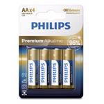 Philips Premium Alkaline AA baterie, 1.5V, 4ks