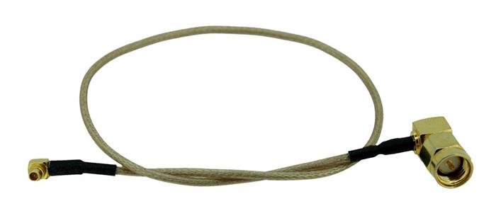 Pigtail 25cm RG316 MMCX - SMA male 90° úhlový