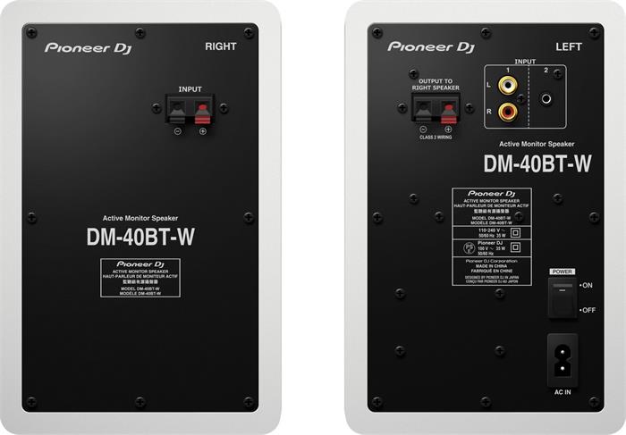 Pioneer DJ DM-40-BT 2.pás repro s Bluetooth bílé