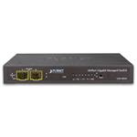 Planet GSD-1002M, 8-portový gigabitový switch, 2x SFP, management, PoE napájení