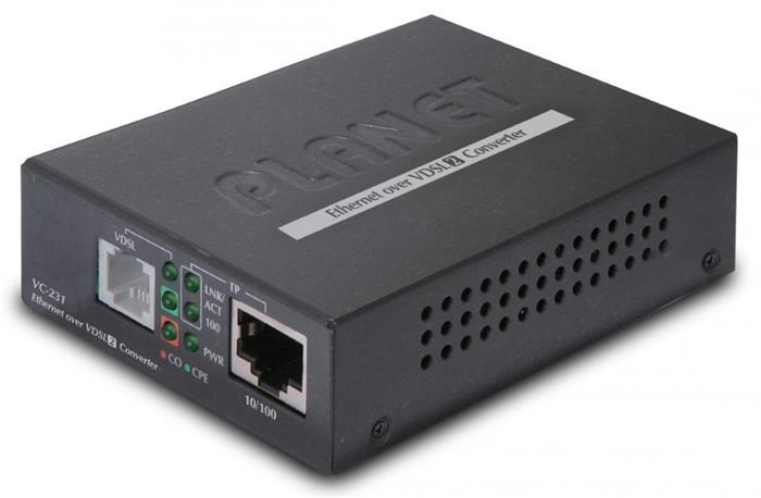 Planet VC-231 Ethernet po VDSL konvertor, 10/100 RJ45 na pár VDSL/VDSL2, do 1,4km