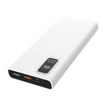 PLATINET POWER BANK 10000mAh Polymer PD 3.0 QC 3.0 LED Screen White