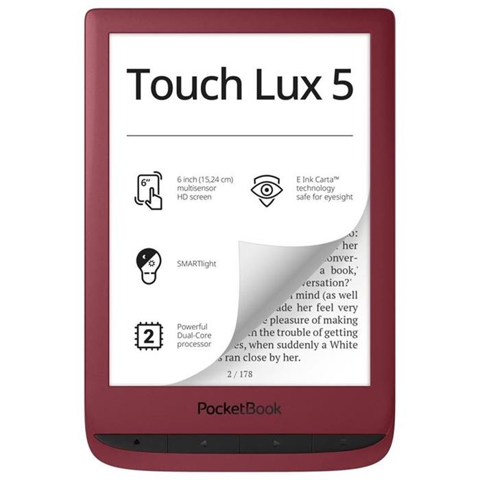 PocketBook 628 Touch Lux 5, Červený