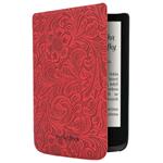 POCKETBOOK pouzdro pro Pocketbook 616, 627, 632/ červené (vzor květin)