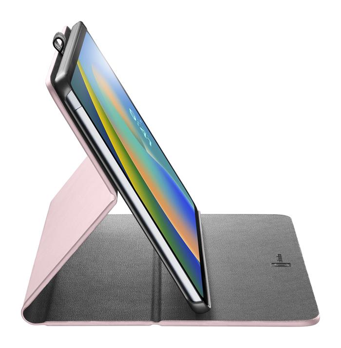 Pouzdro se stojánkem Cellularline Folio pro Apple iPad 10,9'' (2022), růžové