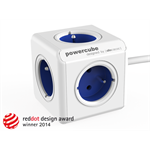 PowerCube Extended Blue, napájecí kabel s 5 zásuvkami, 1.5m