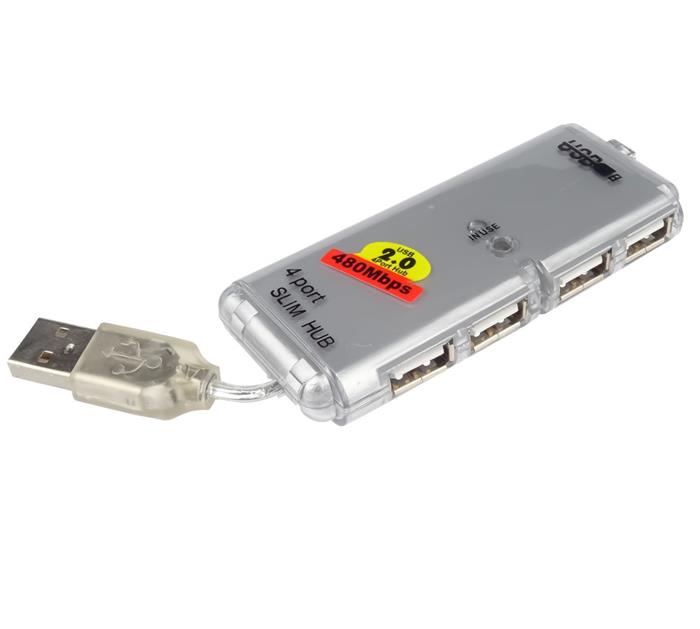 PremiumCord 4-portový USB 2.0 hub, bez napájení