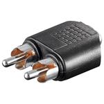 PremiumCord Adaptér 1x stereo jack female - 2x Cinch male