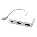 PremiumCord adaptér mini DisplayPort -> 2x HDMI splitter, podpora 4K@60Hz