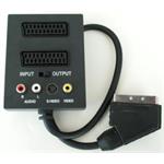 PremiumCord Adapter SCART/M-2xSCART+3xCINCH+SV